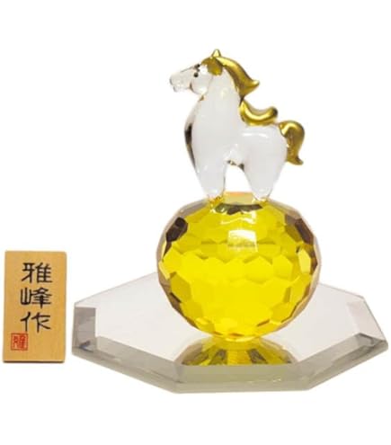 Amazon.co.jp: 干支 午 置物 馬 うま 2026年/ 風水クリスタル 福午